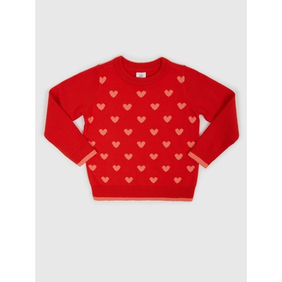 GAP Baby sweater heart pattern GAP GAP | Cherven | Момичешки | 92