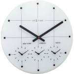 NeXtime Стенен часовник Big City 43 см бял (8197WI)
