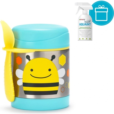 SKIP HOP Zoo Termoska na jedlo s lyžičko/vidličkou Včielka 0,325 l AQUAINT 500 ml