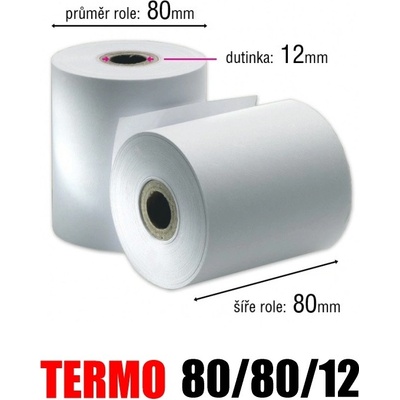 Pokladní kotouček TERMO 80/80/12mm – Zboží Živě