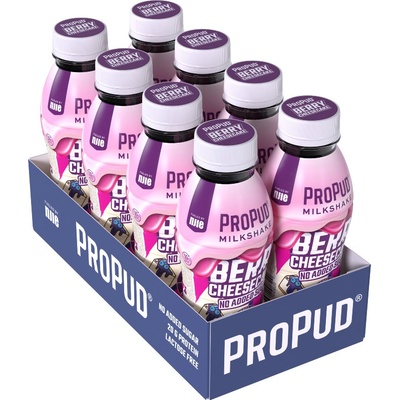 NJIE ProPud 8 x ProPud Proteinový Milkshake Berry Cheesecake 330 ml
