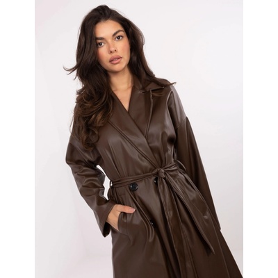 Rue Paris Coat IT-EN-A8393.81-dark brown hnedá