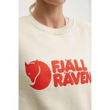 Fjallraven Спортен суичър Fjallraven Fjällräven Logo в бежово с принт F84143.113. 214 (F84143.113.214)