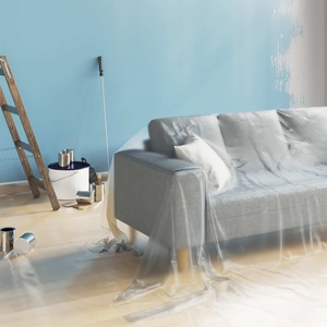 vidaXL Прахова завеса 12 бр. Прозрачен 400 x 500 cm HDPE (42033261)