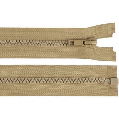 Pro Háčkování Kostěný zip No 5 délka 70 cm hnědý přírodní