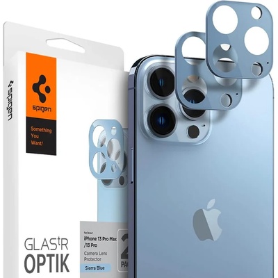Spigen Протектор за Камерата на iPhone 13 Pro Max, Spigen EZ Fit Optik Pro Glass tR 2бр. , Син (AGL0403)