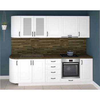 Кухня Квадрис 2 бял