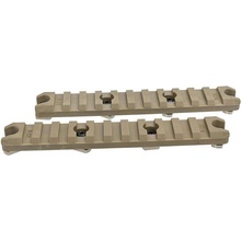 Ares plastová RIS lišta 11 Slot/129 mm pre M-LOK Piesková