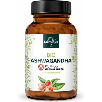 Unimedica Bio Ashwagandha KSM-66 500mg, 120 kapsúl