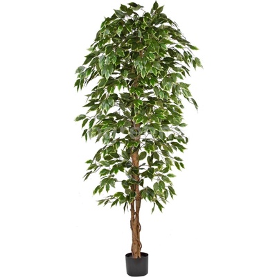 Umelý strom Fikus panašovaný - prírodné kmene, 180cm