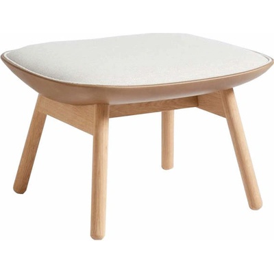 HAY Ottoman Uchiwa, lacquered solid oak, Mode 009/Sense Nougat