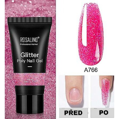Rosalind GLITTER POLY GEL RE06-A766 30 ml