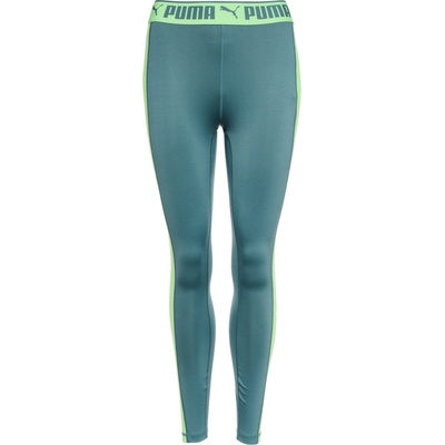 Puma dámske legíny TRAIN PUMA STRONG HIGH WAIST FULL TIGHT svetlomodrá svetlo zelená
