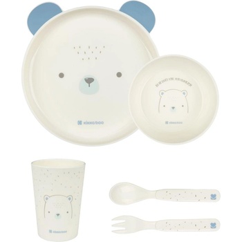 Kikka Boo Сет за хранене пластмаса Bear with me Blue (kikka-31302040136)