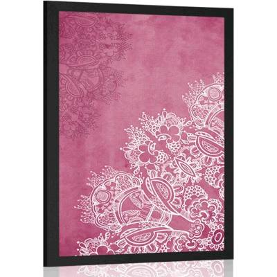 Plakát prvky květinové Mandaly - 40x60 no frame