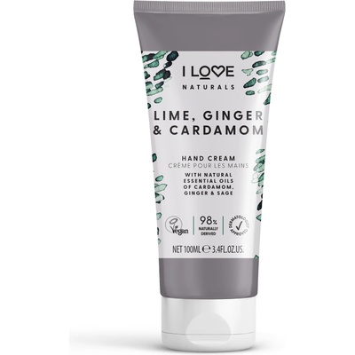 I Love Cosmetics Naturals Lime, Ginger & Cardamom Hand Lotion 100 ml