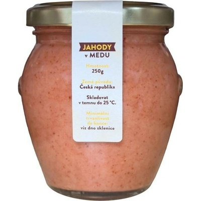 Včelařství Kvasnička Jahody v medu 250 g