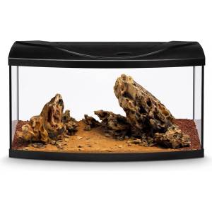 Diversa Аквариум STARTUP 80 LED ОБЛЪК ЧЕРЕН + Dragon Whisper River Kit