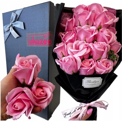Kytice, flower box, mýdlová růže Okazeo 35 cm
