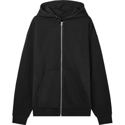 True Blanks mikina s kapucí Essentials Mens Regular Zip Hoodie na zip pánská COT73129000200 black
