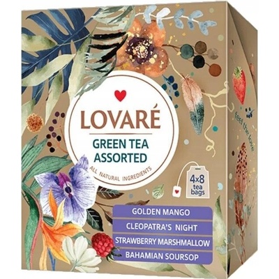 Lovare Assorted Green Tea 4 x 8 x 1,5 g