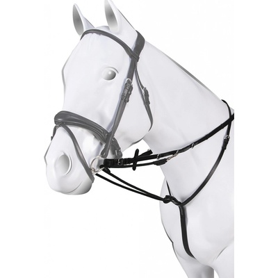 Acavallo Set martingal a otěže kožené Thiedemann černá – Zboží Dáma