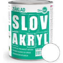 Slovakryl univerzálná farba 0,75 Kg biela