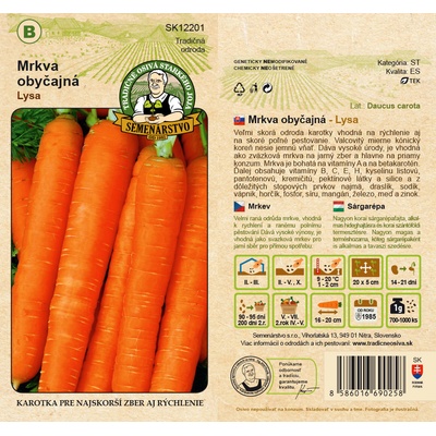 Mrkva obyčajná - Lysa 5 g
