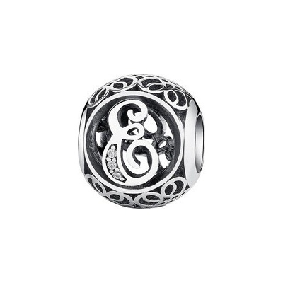 Nubis Stříbrný přívěsek korálek písmeno B0824 E