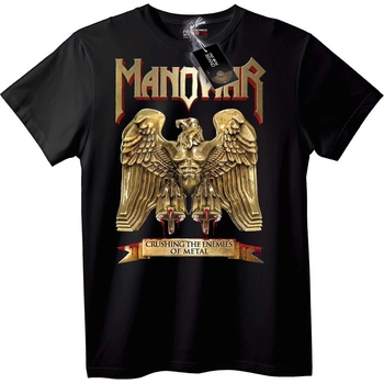 NOONEBRAND Тениска Manowar Разгромяващи Враговете на Метала - 2XL, White