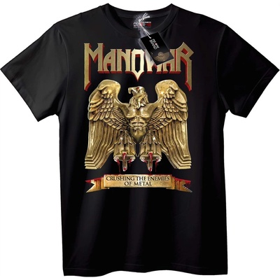 NOONEBRAND Тениска Manowar Разгромяващи Враговете на Метала - 2XL, White