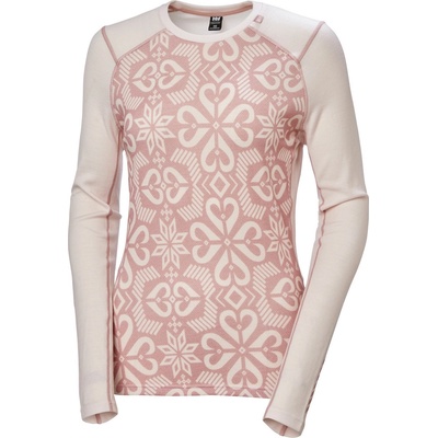 Helly Hansen W Lifa Merino Midw Gra Crew Размер: L / Цвят: светло розов