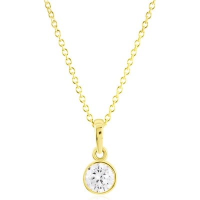 Gemmax Zlatý řetízek s minimalistickým přívěskem GLSYB-25771-36261