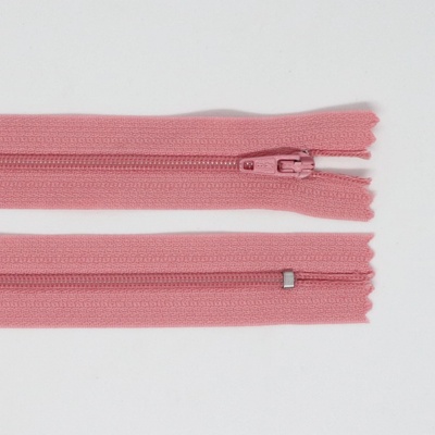 Spirálový zip, šíře 3 mm, délka 35 cm, růžová