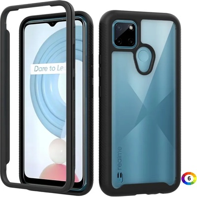 OPPO Realme C21Y/C25Y Удароустойчив Силиконов Калъф TPU и Протектор