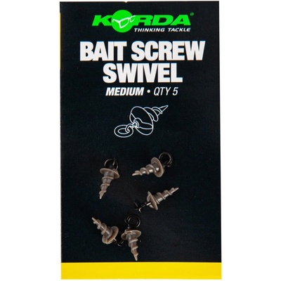 Korda Vrtáček Micro Ring Swivel Bait Screw Medium 5 ks