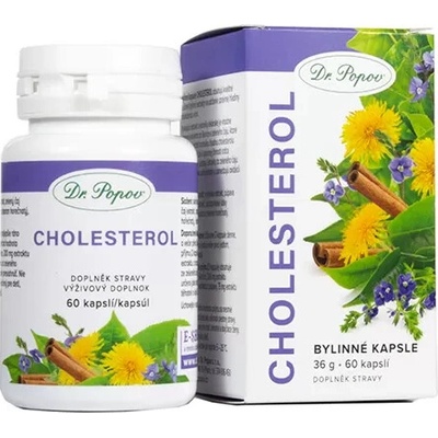 Dr. Popov Bylinné kapsle Cholesterol 60 kapsúl