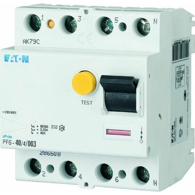 Eaton 4P 25A 0,3A typ AC PF6-25/4/03 286506
