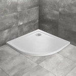 Radaway Doros A Stone полукръгло душ корито 90x90 см бял акрил (SDRA9090-01-04S)