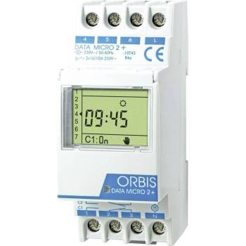 Orbis Таймер с две вериги ORBIS DATA MICRO 2+, OB171912N - 2x16A, 230V (OB171912N)