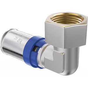 Mexen PEX-P полуобертка, компресионен коляно, пресовано PEX 16 x 1/2 GW - W97136-1612F-00 (W97136-1612F-00)