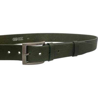 Penny Belts kožený opasek 501-R31 zelený