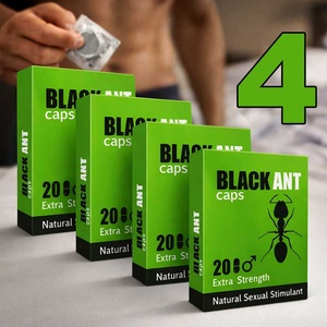  4 x Черна Мравка BLACK ANT 80бр супер силни капсули за ерекция