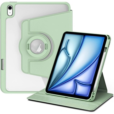 Vsetkonamobil 106039 CRYSTAL FLEXI 2v1 Zaklápacie puzdro pre Apple iPad Air 11 2025 / Air 11 2024 svetlozelené