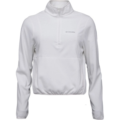 Columbia Vital Valley Fleece Half Zip biela strieborná