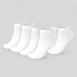 GymBeam Чорапи Tab 3Pack White M