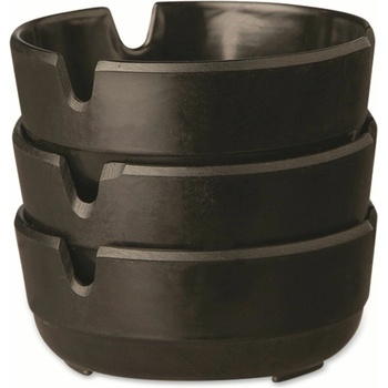 APS Popelník melaminový sada 3 kusů 80 mm Casual černá