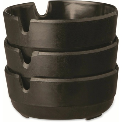 APS Popelník melaminový sada 3 kusů 80 mm Casual černá