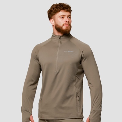 GymBeam Pulse 1/2 Zip Running суитчър Vetiver M
