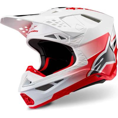 Alpinestars Supertech M10 Unite Červená/Biela lesklá